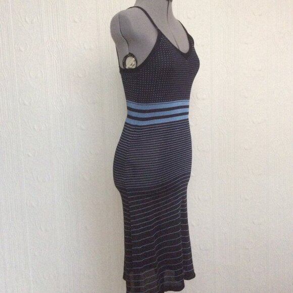 90's BCBG MaxAzria tricotine slip dress and cardigan - size 6 or 8 - S or XS - Picture 3 of 4